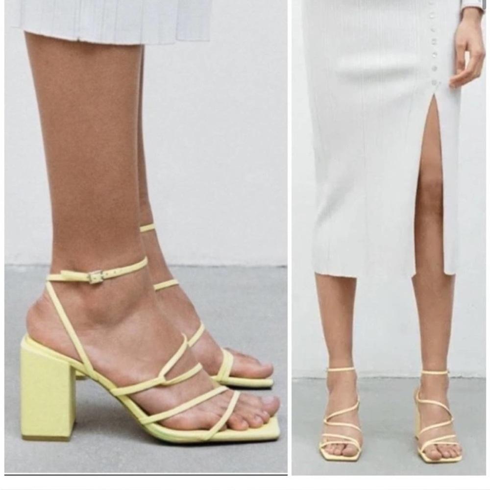 Zara Block Heel Sandal